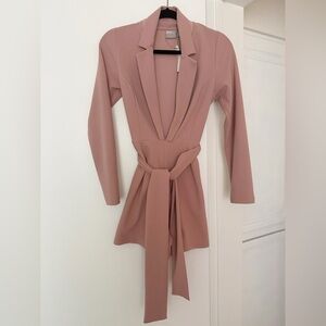 NWT ASOS mauve blazer tie romper